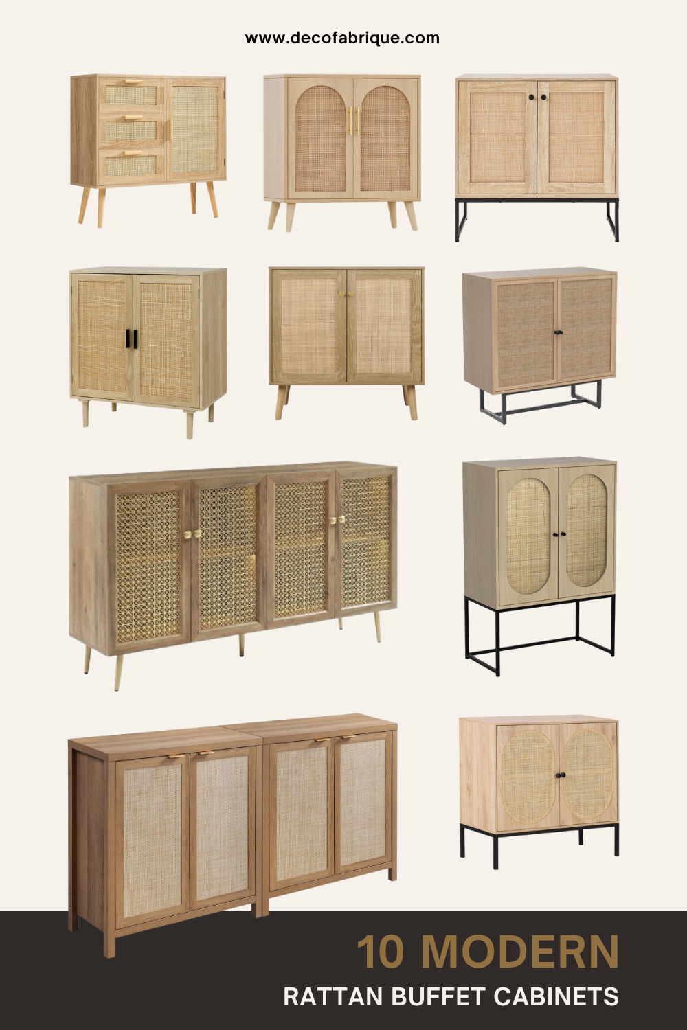 10 Modern Rattan Buffet Cabinets