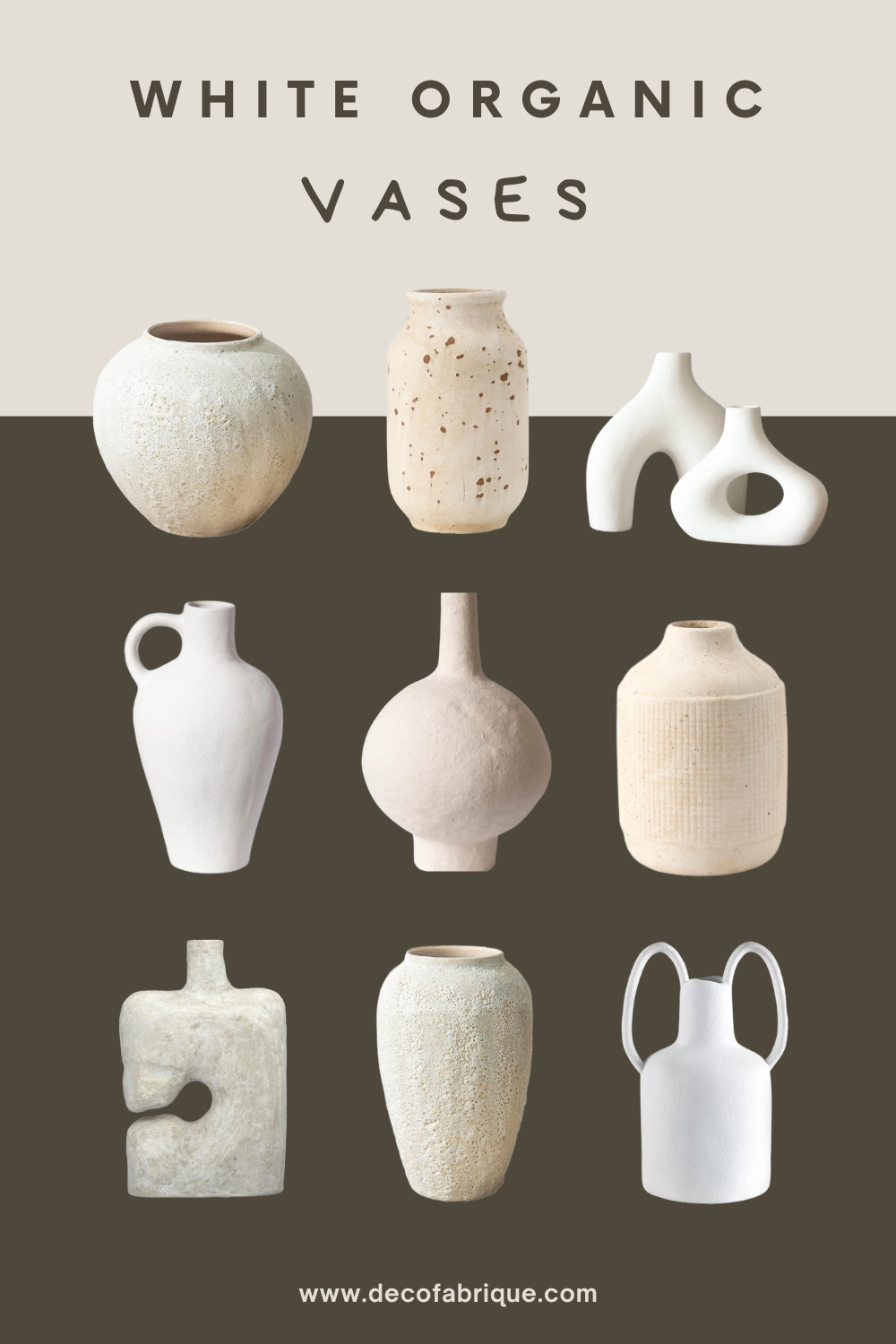 18 Organic Vases